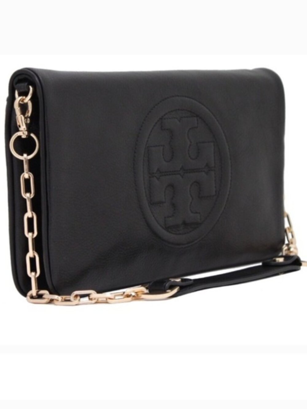Tory Burch Bombe Reva Clutch Black